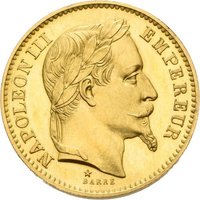 20 Goldfrancs des Kaisers Napoleon III.
