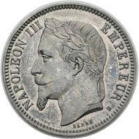 1 Silberfranc des Kaisers Napoleon III.