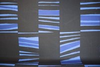 Dekorationsstoff 'Boabdil' mit blauen Streifen