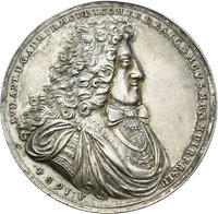 Medaille auf den Regierungsantritt Ludwig Antons von Pfalz-Neuburg als Hochmeister des Deutschen Ordens, 1684