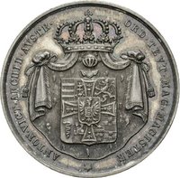 Medaille auf den Tod des Hochmeisters des Deutschen Ordens Anton Viktor von Österreichs, 1835