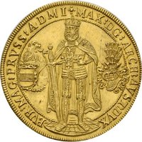 Goldabschlag eines Talers des Deutschen Ordens zu 10 Dukaten, 1603