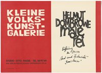 Ausstellungswerbung: "Helmut Dambrowe - Malerei", gezeigt ab 21.01.1974