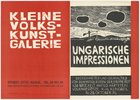 Ausstellungswerbung: "Ungarische Impressionen. Gezeichnetes und Gemaltes von den Mitgliedern der Gruppe 'Rot', Ilse Brückelt, Matild Hartstein, Volkmar Götze, K.-H. Klingbeil" vom 05. bis zum 29. Oktober 1976