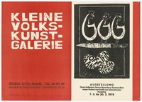 Ausstellungswerbung: "Gisela Hoffmann, Gertrud Spremberg, Gertraud Stein zeigen Malerei und Grafik zum Internationalen Frauentag“ vom 07. bis zum 30. März 1978