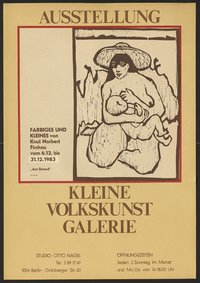 Ausstellungswerbung: "Farbiges und Kleines von Knut Norbert Firchau" 06.12. bis 31.12.1983