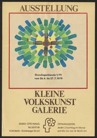 Ausstellungswerbung: "Grundlagenbiennale 1/79" von 26.06. bis 27.07.1979