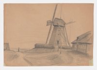 Windmühle in Nordfriesland