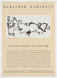 Langes Zimmer (Plakat zur Ausstellung: Berliner Kabinett Zeichnungen (VI) und (VII))