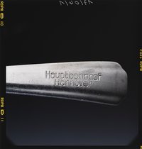 Besteck von Mitropa mit Gravur "Hauptbahnhof Hannover, Detailansicht