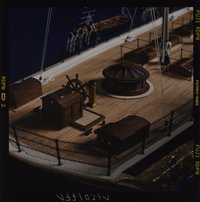 Vollmodell des britischen Dampfschiffes "Great Britain", 1843, Maßstab 1:50, Detailansicht