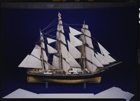 Vollmodell des amerikanischen Klipperschiffs """Young America""", 1853, Maßstab 1:50