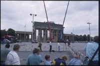 Transport der Quadriga zum Brandenburger Tor