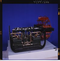 Modell der Dampfmaschine vom Schiff "Kreisadler", 1876 (Sonderausstellung "Aufgetaucht", 1996)