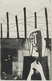 Horst Strempel: Die Frau an der Mauer - Verzweifelt, 1962/63