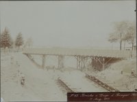 Bau der Wilmersdorf-Dahlemer U-Bahnstrecke, Brücke im Zuge der Binger Straße