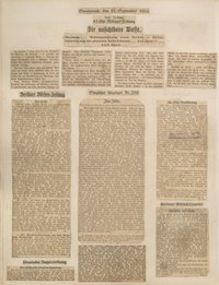 Album Erich Rahn; Zeitungsauschnitte von 1924