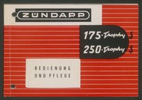 Prospekt: Zündapp KS 75 - Trophy 175 S - Trophy 250 S Motorcycles, Werbebroschüre