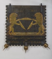 Herbergszeichen der Ziegner- und Garnweber-Gesellen Brandenburg 1635/1845