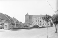 Wusterhausen/Dosse, Ortsansicht 1 mit Kirche St. Peter und Paul und Rathaus