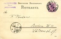 F. Paulsen an Friedrich Fontane, 15.11.1888