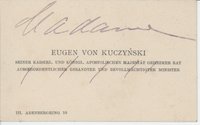 F. Kuczynski, 1916