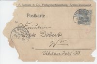 Fontane-Buchhandlung an Dete Dobert, 24.05.1905