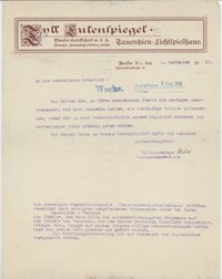Bachner an Dobert, 01.09.1915