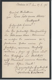 F. Fontane an Dobert, 19.10.1898