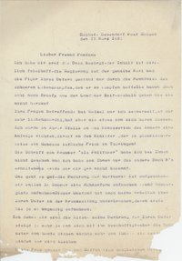 Dobert an F. Fontane, 22.03.1930