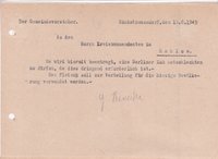 Gemeindevorsteher an Kommandant, 18.08.1945