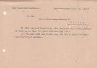Gemeindevorsteher an Kommandant, 23.08.1945