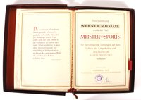 Urkundenmappe "Meister des Sports"