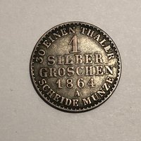 1 Silbergroschen 1864 A Scheidemünze Preußen
