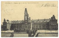 Postkarte Turmkaserne Garnison Jüterbog II, um 1913