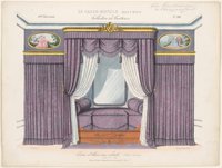 "Décor d'Alcove avec cabinets (Galerie bois doré. Genre nouveau)", aus: Le Garde-meuble
