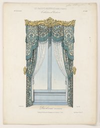 "Décor de croisée. Galerie cuivre estampé.", aus: Le Garde-meuble