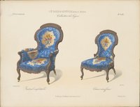 „Fauteuil confortable / Chaise chauffeuse", aus: Le Garde-meuble