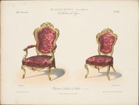 „Fauteuil & Chaise de Salon (Bois doré)", aus: Le Garde-meuble