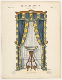"Décors de Croisée. Galerie bois de rose, Cuivres et Porcelaine", aus: Le Garde-meuble
