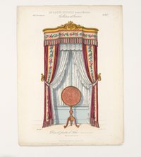"Décor de fenétre de Salon (Galerie bois doré.", aus: Le Garde-meuble