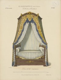 "Décor de lit (Baldaquin Palissandre a Or)", aus: Le Garde-meuble