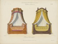 "Décor de lits simplees (Acajou und Palissandre)", aus: Le Garde-meuble