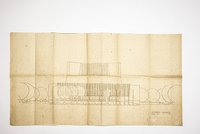 Entwurf zum Kulturhaus aus der Mappe „Bildkünstlerische Konzeption“, 1972