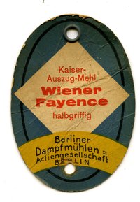 Berliner Dampfmühle Wiener Fayence