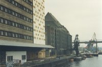 Osthafen in Betrieb
