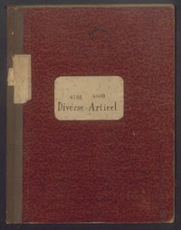Rechnungsbuch für "Diverse Artikel" der Reinhold Burger & Co. Fabrik 31.03 - 03.05.1913
