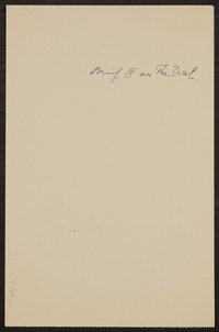 Reden und Aufsätze: Vienna Letter IV; Aufzeichnung Nr. 1798