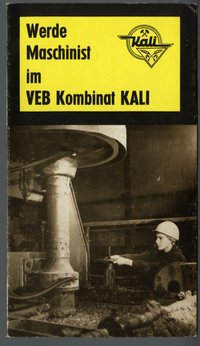 Werbeblatt "Werde Maschinist im VEB Kombinat Kali"