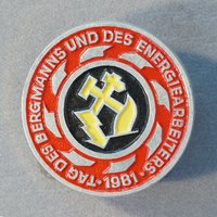 Abzeichen "Tag des Bergmanns und des Energiearbeiters der DDR 1981"